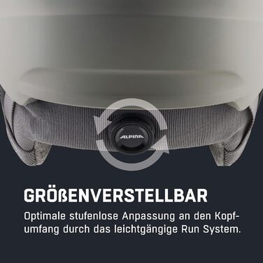Шолом гірськолижний Alpina Alto Q-LITE з візором S, moon-grey matt (51-55 см)