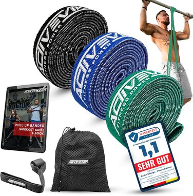 Фітнес-гумки для підтягувань - ідеальні для нарощування м'язів. Набір Pro Pack: еластичні стрічки опору для фітнесу