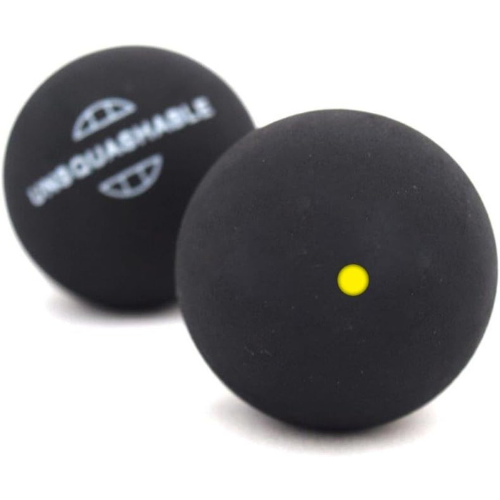 М'ячі для сквошу Unsquashable, набір 2 або 25 шт, різні швидкості (синій, червоний, жовтий, подвійний жовтий), відмінна якість для відпочинку