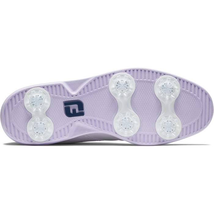 Жіночі гольф-туфлі FootJoy Tradition 38 EU, білий, темно-синій, фіолетовий