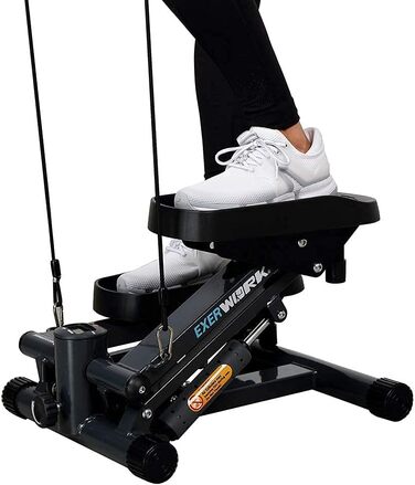 Міні-степпер Exerpeutic EXERWORK 850 Bluetooth, розширена вантажопідйомність, регульована висота кроку, з додатком та налаштуванням цілей тренування