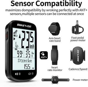 Велокомп'ютер GPS бездротовий ANT+ Bluetooth 2.6