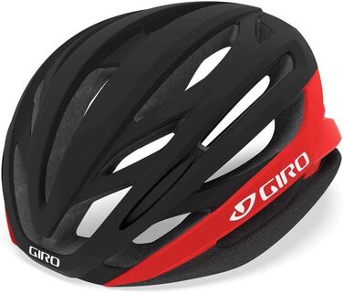 Велосипедний шолом Giro Syntax для дорослих, унісекс, чорний/червоний, розмір M