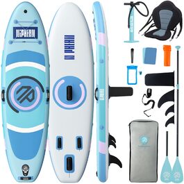 Надувний SUP дошка Niphean для SUP-серфінгу та йоги, 305 см, для початківців, з фіном StabilTrac