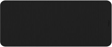 TREX SPORT Килимок для гімнастики та фітнесу | Товстий та м'який, 190x80x1 см, з ручкою для перенесення, чорний | Килимок для йоги з антиковзаючим покриттям