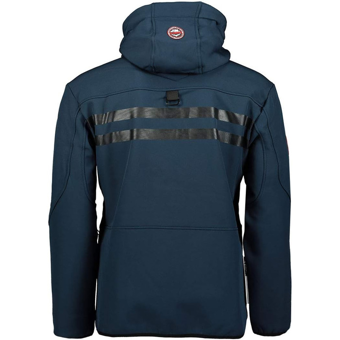 Куртка Softshell Geographica Norway Royaute для чоловіків - Водонепроникна, вітростійка, тактична - для хайкінгу, катання на лижах, осінь, зима, весна (M, Морська синя_Чорний)