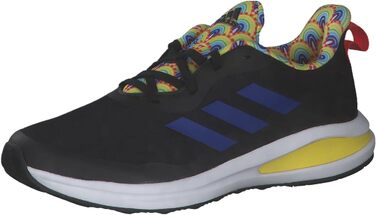 Кросівки Adidas Fortarun K для хлопчиків, розмір 38 2/3 EU, чорний/королівський синій/жовтий
