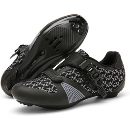 Велотуфлі для їзди на велосипеді: чоловічі та жіночі, для шосе та MTB, з жорсткою підошвою, сумісні з Look SPD/SPD-SL, унісекс, чорні
