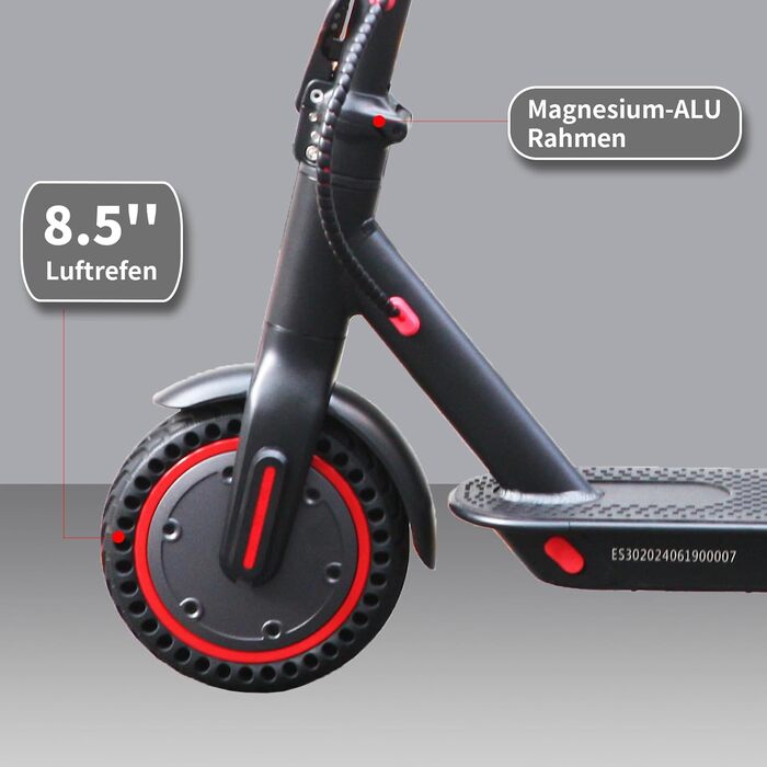 Електросамокат LuvTour ES-S3 PRO для дорослих, 20 км/год, 40 км запас ходу, складаний, з додатком, подвійні гальма