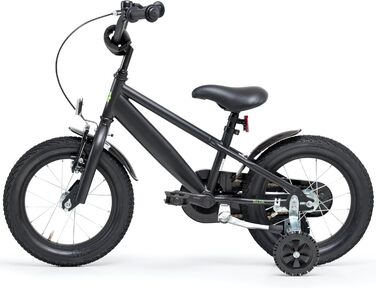 Дитяче велосипед Bachtenkirch 12 дюймів, матовий чорний, для хлопчиків від 3 років