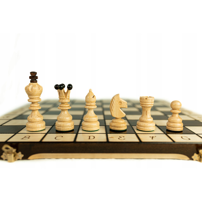 Дерев'яні шахи у футлярі, великі (44 см), Chess Made