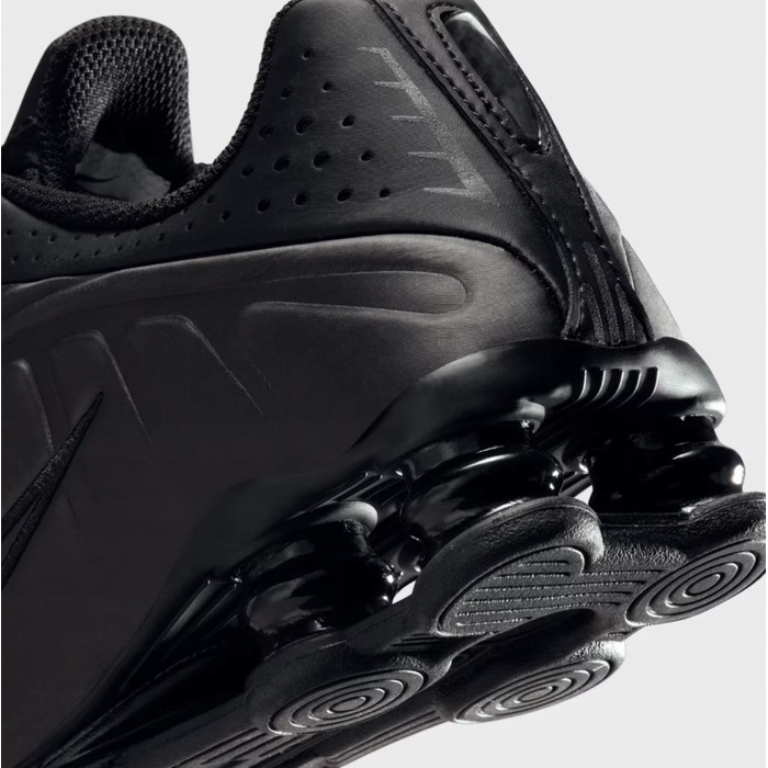 Кросівки Nike Shox R4 (GS) жіночі/підліткові, чорні, комфортні, р. 37,5