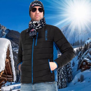 Зимова куртка Nebulus GRAFFITY для чоловіків, чорно-кобальтового кольору, розмір L