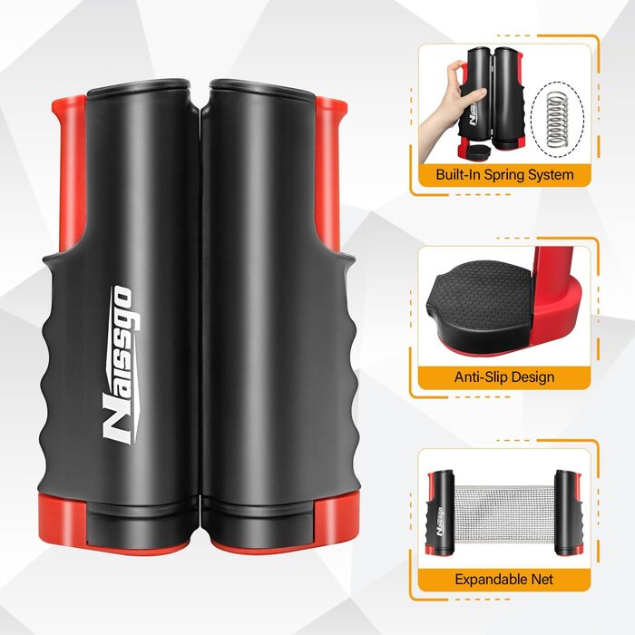 Набір для настільного тенісу Profi: 2 ракетки, сітка, 8 м'ячів, сумка. Підходить для гри в приміщенні та на вулиці. Чорний колір