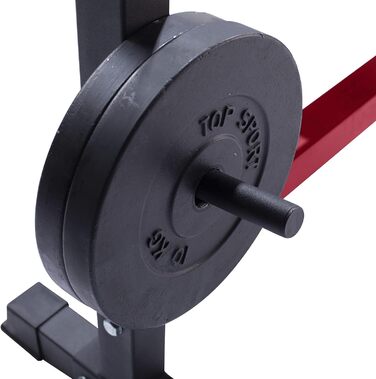 Скам'я для жиму Christopeit Sport WB 1000, складана, з регулюванням висоти, 2 стійки, вантажопідйомність 200 кг