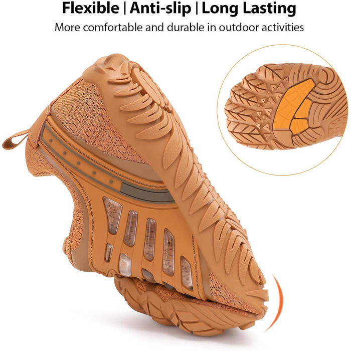 Чоловічі босі кросівки з широкою передньою частиною, Zero Drop, мінімалістичне взуття для тренувань, крос-тренінг, ходьби, хайкінгу, води, важкої атлетики, босі кросівки (42.5 EU, Кофе)