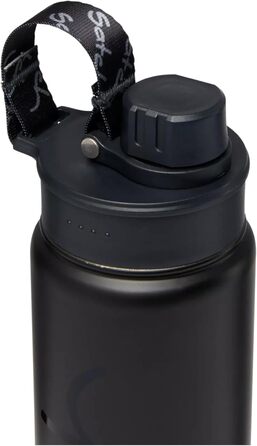 Пляшка для води Satch з нержавіючої сталі, 0,5 л, BPA Free, герметична, для гарячих та холодних напоїв, чорна