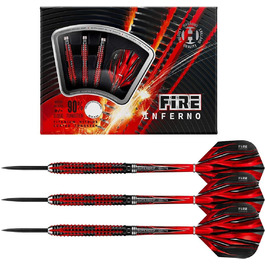 Дротики Harrows Fire Inferno 90% вольфраму 21 г, сталевий наконечник