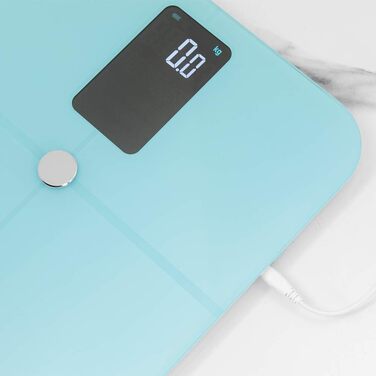 Ваги для ванного кімнати Cecotec Digitale Surface Precision 10400 Smart Healthy Vision: цифровий дисплей, вимірювання біоімпедансу, Bluetooth, 180 кг, синій