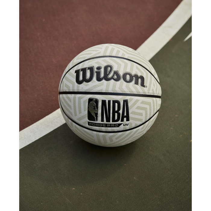 М'яч для баскетболу Wilson NBA Forge Pro Indoor/Outdoor, розмір 6 та 7, зелений