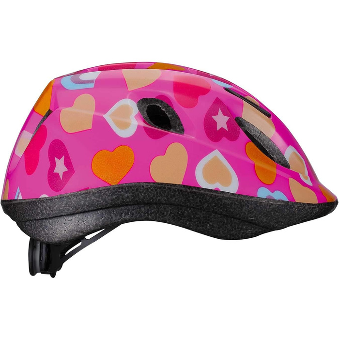 Дитячий велосипедний шолом BBB Cycling Boogy Heart для хлопчиків і дівчаток, захист для катання на велосипеді, скейтборді, самокаті, розмір M (52-56 см), унісекс