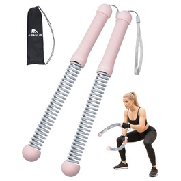 Битва-канат Abahub з утяжеленням, без мотузки, для дому: тиха домашня тренування, екіпірування для фітнесу, HIIT та аеробні вправи, 2 шт., рожевий