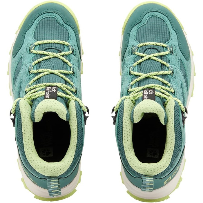 Черевики трекінгові Jack Wolfskin Vojo Tour Texapore Mid K (35 EU, Смарагдовий зелений)