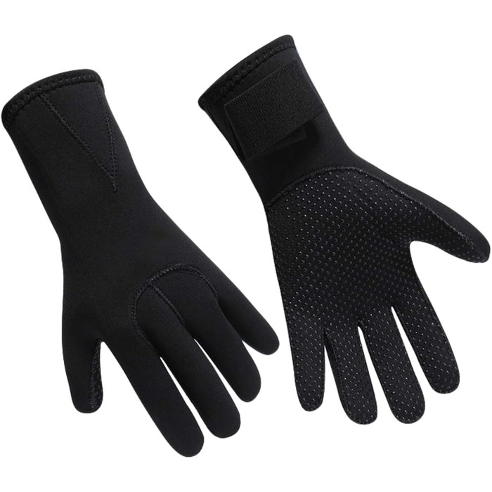 IPENNY Рукавички для дайвінгу з неопрену, 3 мм, чорні, антиковзаючі, для дайвінгу, серфінгу, плавання, снорклінгу, веслування, каякінгу, теплі рукавички для дорослих та підлітків