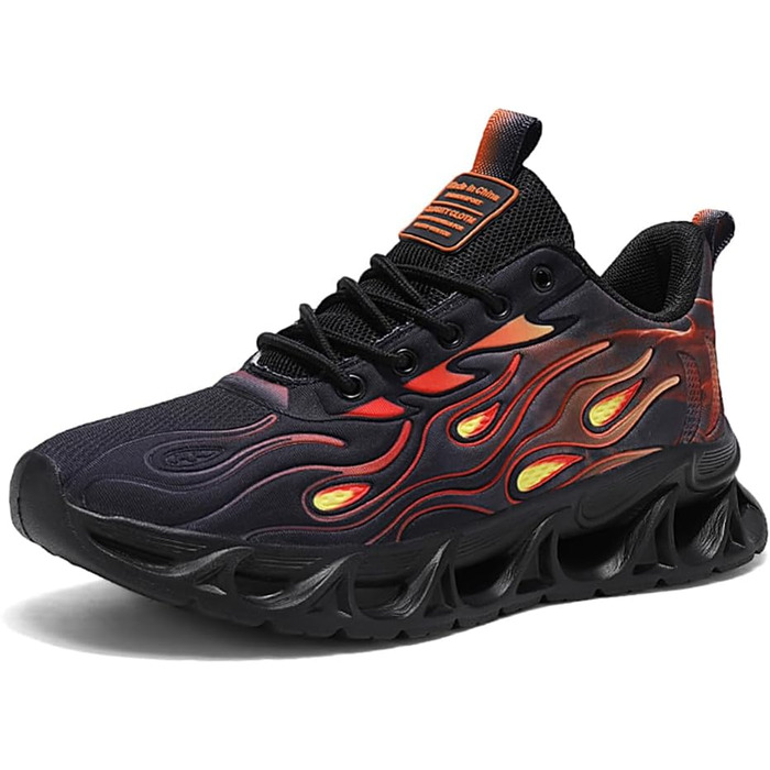 Кросівки для чоловіків та жінок, спортивні, для бігу та ходьби, дихаючі, з повітряною подушкою, розмір 39-46, 9189 C білий (9189 C чорний, 42 EU)