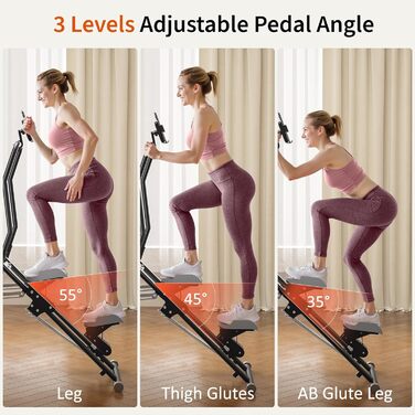 Сходи-степер MOMODA для дому: кардіотренування, складаний, сірий