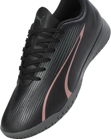 Дитячі футбольні бутси PUMA Ultra Play It Jr для гри в футбол (36 EU, Puma Black Copper Rose)