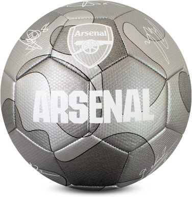 Офіційний футбольний м'яч Arsenal F.C. Silver Camo, розмір 5, для тренувань і матчів, колекційний, для дітей і дорослих