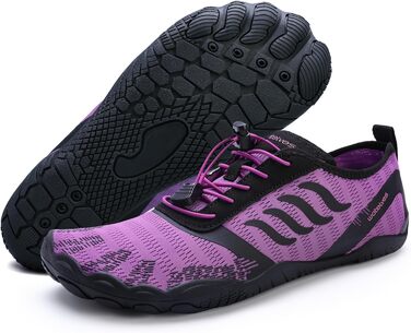 Взуття для плавання та фітнесу WateLves: зручні аквашузи з широкою носовою коробкою (фіолетовий, 38 EU)