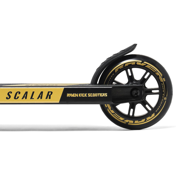 Самокат трюковий RAVEN Evolution Scalar Gold 100мм для дітей та дорослих. Колеса PP+PU, підшипники ABEC-7