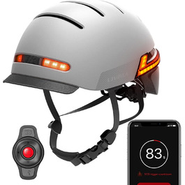 Розумний велосипедний шолом LIVALL із LED-фарами, брейк-сигналом, Bluetooth-гарнітурою, SOS-сповіщенням, розмір M, колір пісочний