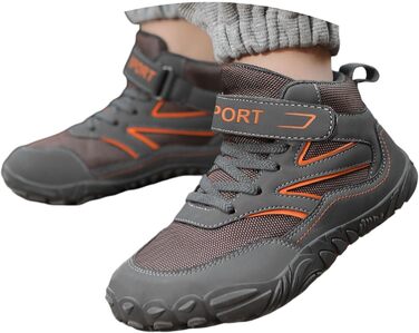 Дитячі трекінгові черевики Wanderschuhe: водонепроникні, зручні, для активного відпочинку. Підходять для хлопчиків та дівчаток, розмір 31 EU, сірий колір.