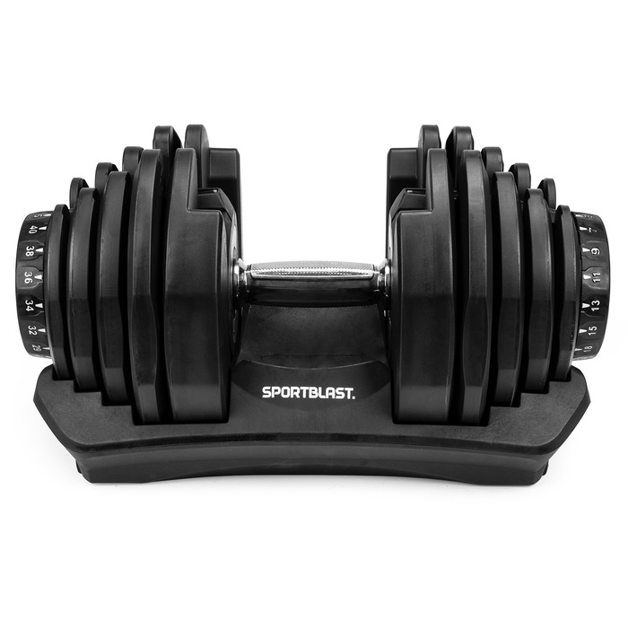 Регульовані гумовані гантелі Sport Blast 1x 40 кг