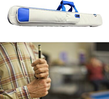 Чохол для кия Billard-Pool з 4 відділеннями, Oxford-чорний, з PU-шкіри