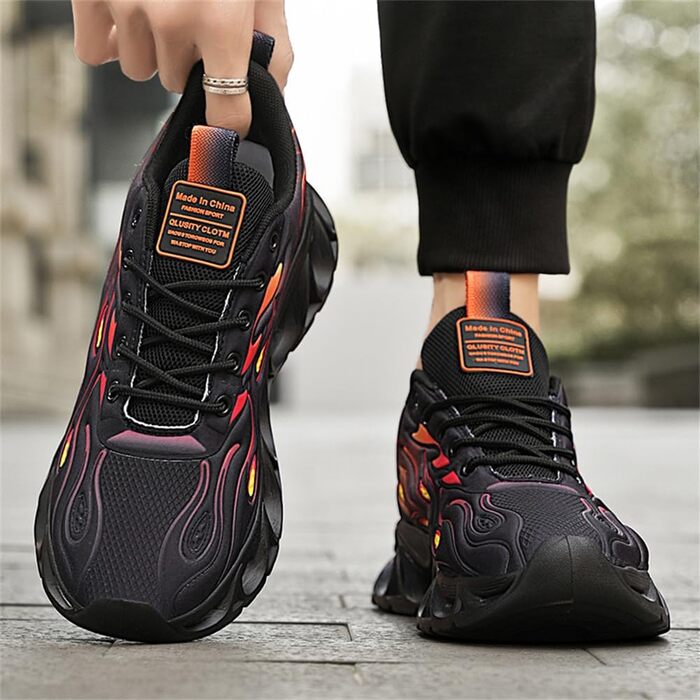 Кросівки для чоловіків та жінок, спортивні, для бігу та ходьби, дихаючі, з повітряною подушкою, розмір 39-46, 9189 C білий (9189 C чорний, 42 EU)